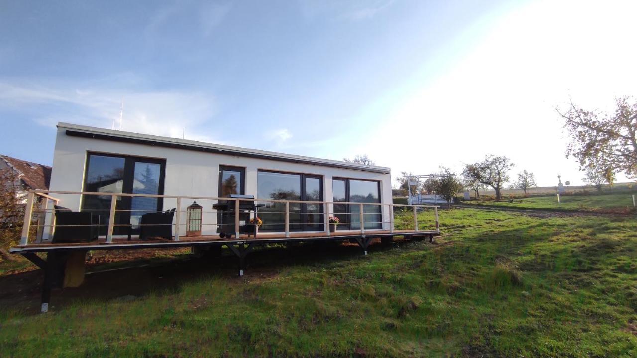 Ranch 66 - Moderni Tiny House Black Swallow Ve Stylu Route 66 Se Saunou A Bazenem Tršice Екстериор снимка